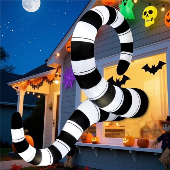 Halloween Inflatable Sandworm Decoration, 7.2FT Giant Blow...